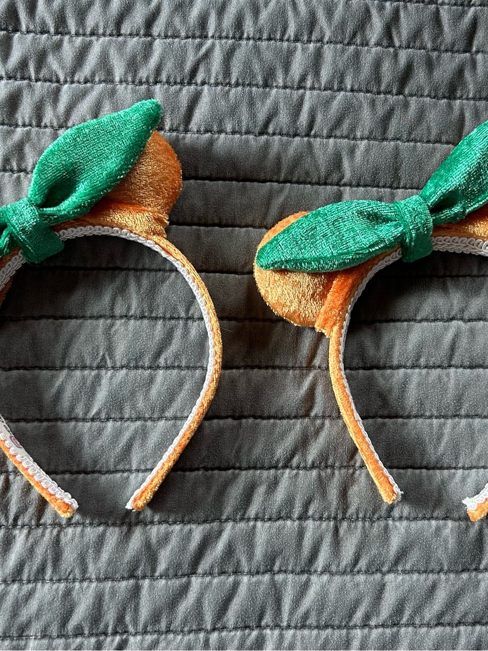 Plush Orange & Green Pumkin inspired Minnie ears